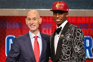 Adam Silver and Andrew Wiggins