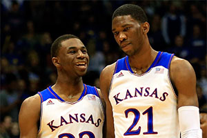 Andrew Wiggins and Joel Embiid