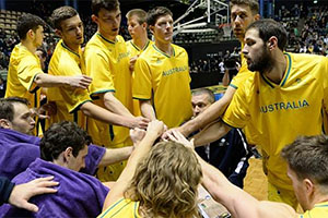 Australia National Team Huddle