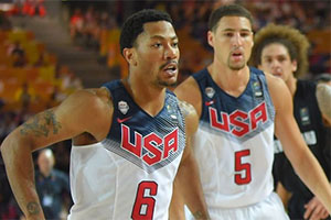 Derrick Rose and Klay Thompson