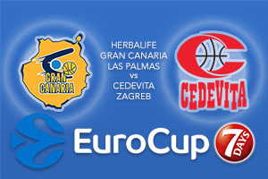 Bet on Herbalife Gran Canaria Las Palmas v Cedevita Zagreb - Eurocup Betting Tips