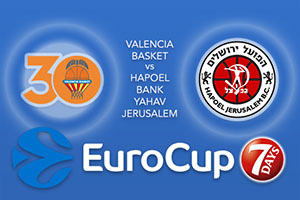 Bet on Valencia Basket v Hapoel Bank Yahav Jerusalem - Eurocup Betting Tips