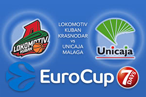 Lokomotiv Kuban Krasnodar v Unicaja Malaga