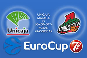 Unicaja Malaga v Lokomotiv Kuban Krasnodar