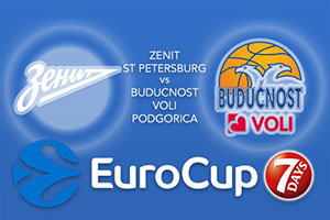 Zenit St Petersburg v Buducnost VOLI Podgorica - Eurocup Betting Tips