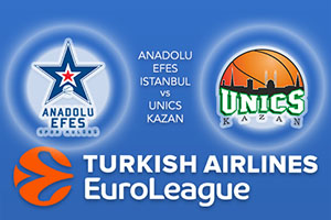 Anadolu Efes Istanbul v UNICS Kazan - Euroleague Betting Tips