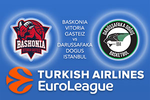 Baskonia Vitoria Gasteiz v Darussafaka Dogus Istanbul