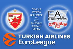 Crvena Zvezda mts Belgrade v EA7 Emporio Armani Milan - Euroleague Betting Tips