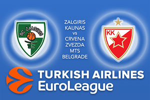 Zalgiris Kaunas v Crvena Zvezda mts Belgrade