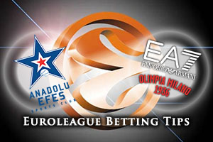 Anadolu Efes Istanbul v EA7 Emporio Armani Milan Betting Tips