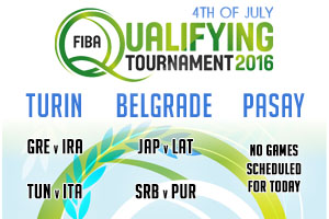 FIBA Qualifying Games - 4th of July 2016