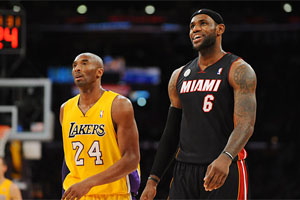 Kobe Bryant and LeBron James