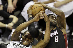 LeBron James and Kawhi Leonard