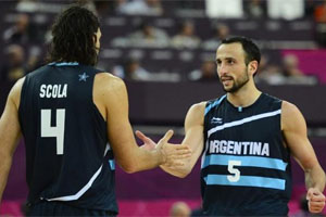 Luis Scola and Manu Ginobili