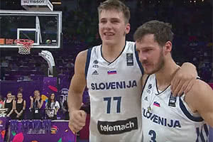 Luka Doncic and Goran Dragic