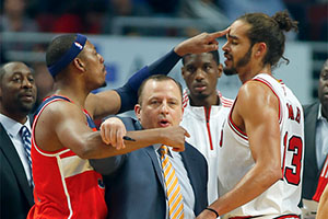 Paul Pierce and Joakim Noah Brawl